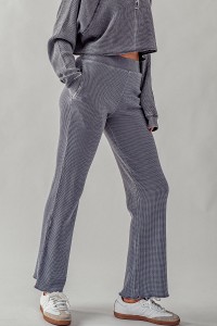 MINERAL WASHED COTTON BLEND LOUNGE PANTS