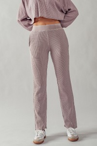 MINERAL WASHED COTTON BLEND LOUNGE PANTS