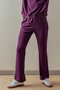 ELASTIC WAISTBAND RELAXED FIT PANTS