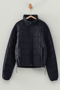 QUILTED WATER RESISTANT CROPPED PUFFER JACKET