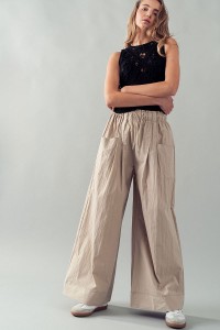 PAPER BAG BAGGY TROUSERS