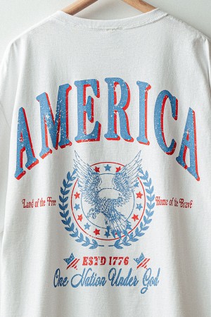 0219-8175<br/>Bold American Eagle Graphic Tee