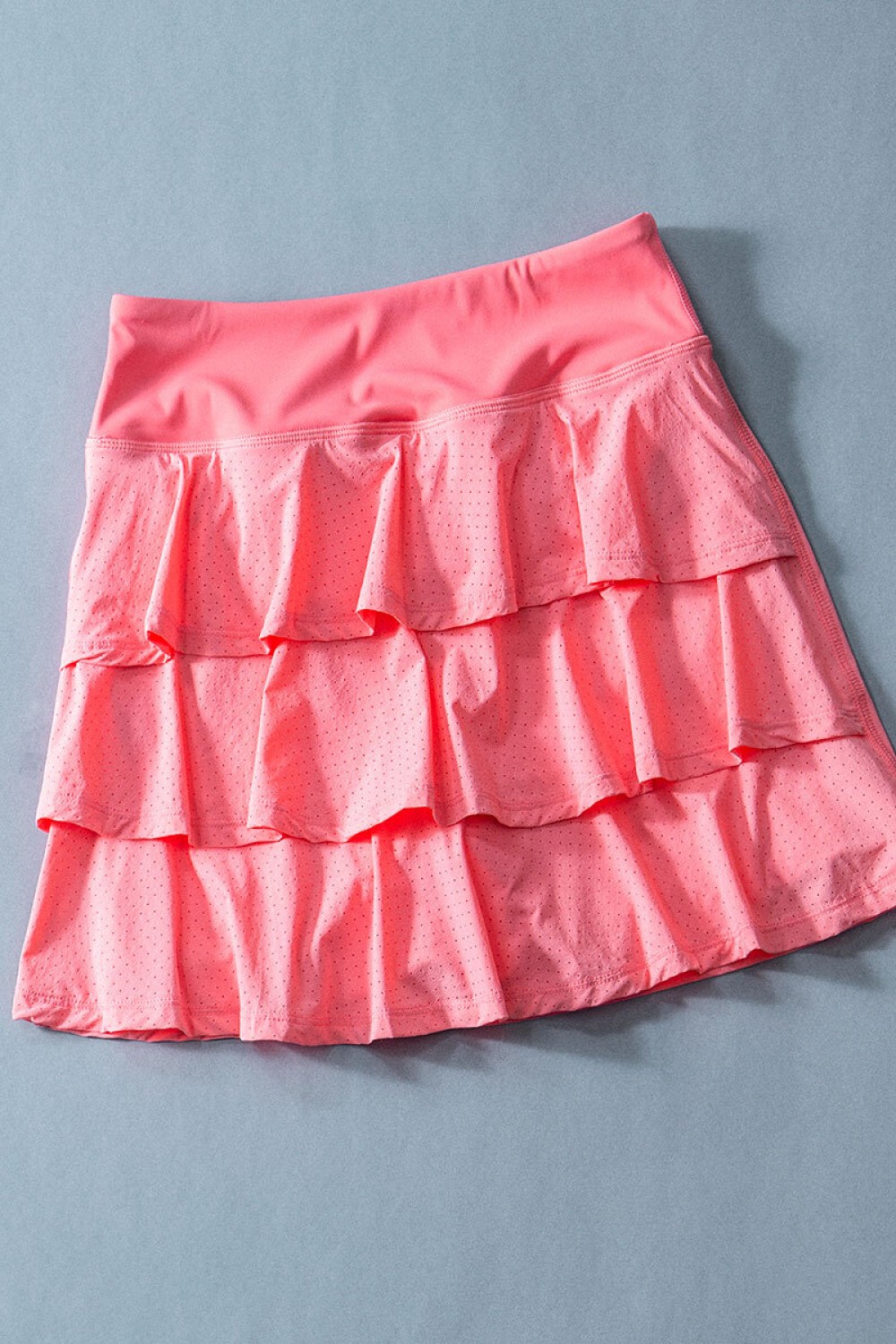 ATHELETIC TIERED RUFFLE TENNIS SKIRT SHORTS