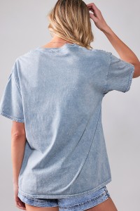 SEQUOIA MINERAL WASH GRAPHIC OVERSIZED TEE