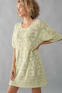 LACED PONCHO PULL OVER DRESS