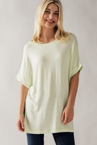OVERSIZED PULLOVER TUNIC TOP