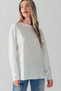 BRAY LONG SLEEVE RELAXED FIT TUNIC TOP