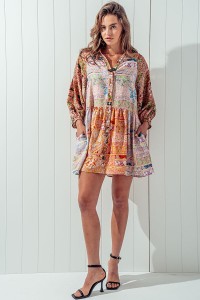 SUN-DRENCHED SHIRT DRESS