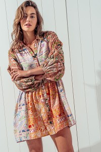 SUN-DRENCHED SHIRT DRESS