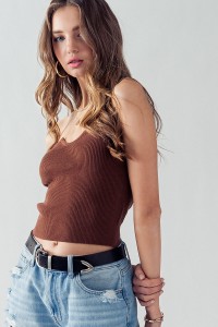 HAILEE STRAPLESS KNIT TUBE TOP