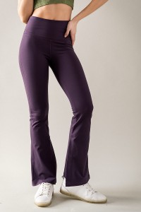 HIGH RISE BACK DROP IN WAISTBAND FLARE PANTS