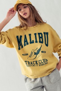 MALIBU TRACK CLUB GRAPHIC SWEATSHIRT