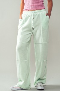 EXPOSED SEAM MINERAL WASH JOGGERS
