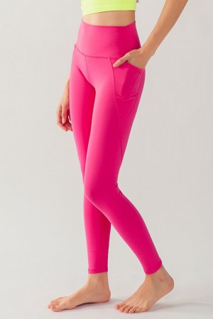 0574-6692<br/>HIGH RISE SIDE DROP IN POCKETS WAISTBAND LEGGINGS