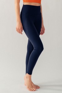 HIGH RISE SIDE DROP IN POCKETS WAISTBAND LEGGINGS