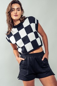CHECK THIS OUT SLEEVELESS SWEATER