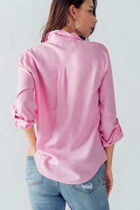 FRONT BUTTON FULL CLOSURE LONG SLEEVE SHIRT