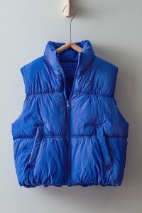 QUILTED ZIP UP PUFFER VEST