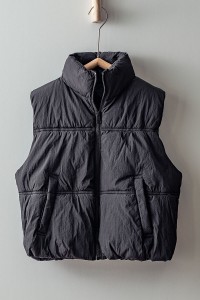 QUILTED ZIP UP PUFFER VEST