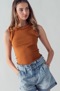 SYDNEY CASUAL RIBBED TANK TOP