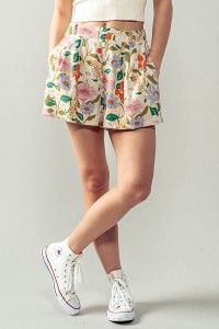 NATURE'S CHARM FLORAL SHORTS
