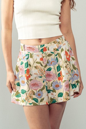 0780-1088<br/>NATURE'S CHARM FLORAL SHORTS