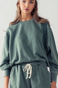 RELAXED FIT COTTON SWEATSHIRT