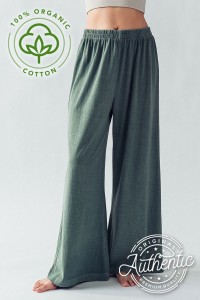 ALYSSA RELAXED FIT FLARE PIGMENT PANTS