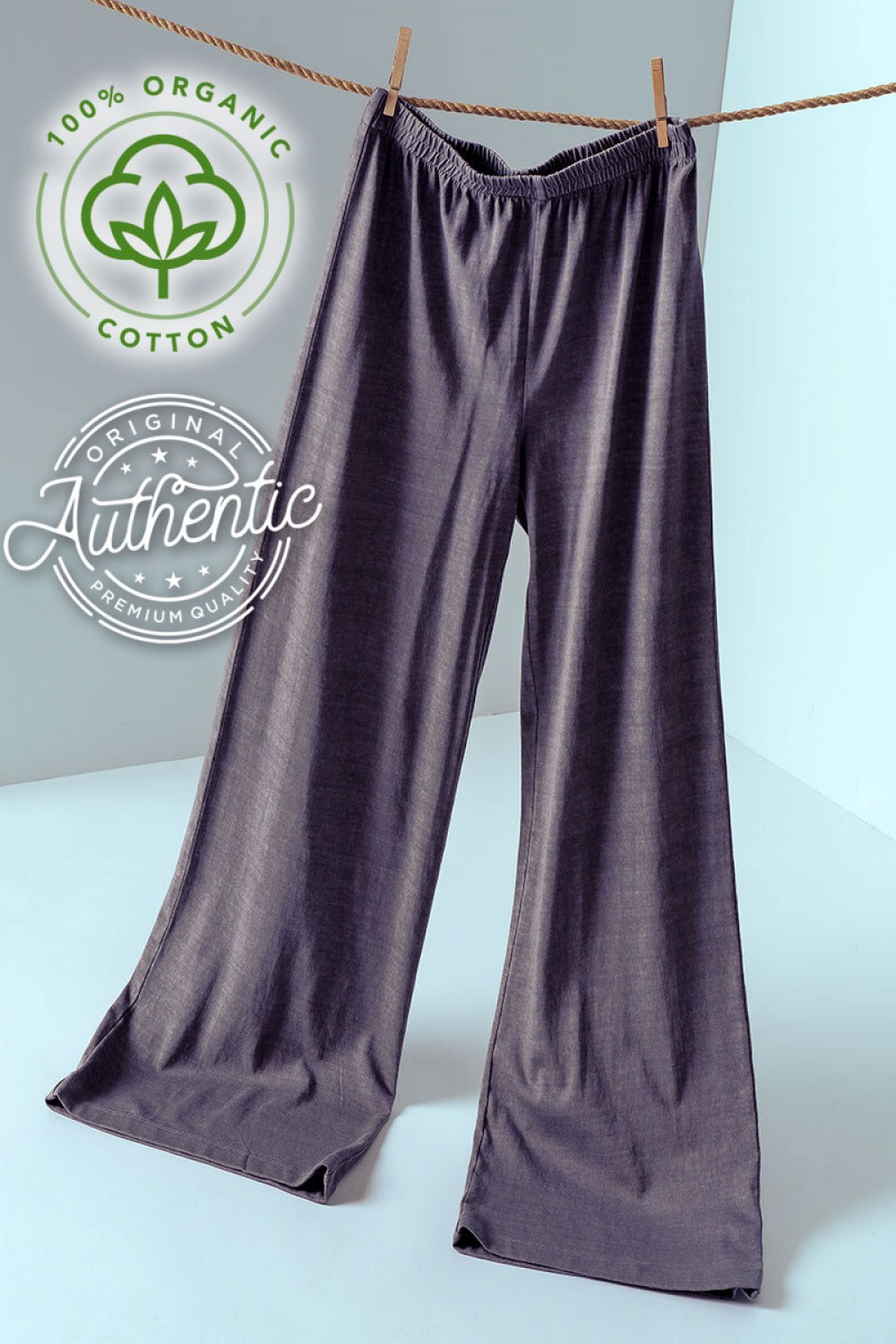 0834-3558<br/>ALYSSA RELAXED FIT FLARE PIGMENT PANTS