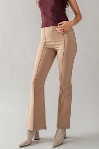 CLASSIC HIGH WAISTED TROUSER FLARED PANTS