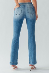 LAYLA LOW RISE WAISTBAND FLARE DENIM JEANS