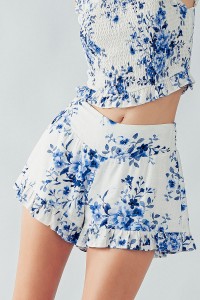 MAEVE RUFFLED TOP AND SHORT FLORAL SETS